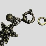 J.Crew  bracelet gunmetal star starfish clear rhinestones 7" nautical sea life Photo 2