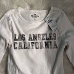Hollister NWT. XS.  Long-Sleeve Print Graphic Baby Tee Photo 1