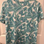 Studio Works Size Medium Paisley Print Short Sleeve Top Photo 2