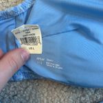 Aerie NWT  Jacquard Halter Bikini Top with Bow Lion Blue Swim Beach Surf Size L Photo 4