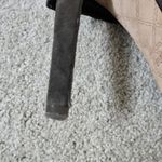 LAMB Gray Suede Scrunched Leather Stiletto Bootie Boots Size 8.5 Photo 11