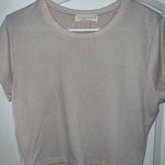Ocean Drive ribbed light pink cropped tee Photo 0