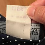 All that jazz Vintage Women's Polka Dot Plated Navy White Dress Size Small Photo 4