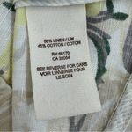 Free People  Floral Linen‎ Blazer Jacket Yellow White Size 4 Photo 11