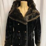 Vintage Laska Career originals faux fur Teddy coat Black Size M Photo 2