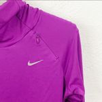 Nike  Womens Size XS Purple Dri Fit Element Athletic Mock Neck Hoodie Photo 3