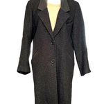HUNTERS RUN wool coat with leather trim, size 6 Black Photo 7