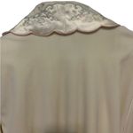 Bill tice beige cream soft with embroidered collar long belted robe size small Photo 7