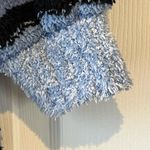 Vox Lux Women's Small Blue Round Neck Striped Short Sleeve Pullover Sweater Photo 3