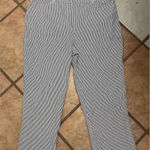 Jones New York  Black and White Striped cropped pants size 16 Photo 0