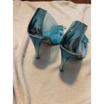 Good American  Cinder-F*cking-Rella Pumps Embellished Clear Blue Heels 11.5 Shoes Photo 5