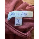 Anthropologie She + Sky Pullover Womens Size Small Peasant Open Back Blouse City Photo 7