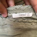 Timing Light Green Crop Top Photo 4