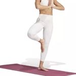 adidas All Me Luxe Hose 7/8 color is PUTTY MAUVE, Size Large, NWT Photo 2