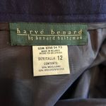 Harvé Benard Harve Benard Skirt Suit Set Women Top 10/Bottom 12 Purple Wool Blend Blazer NEW Photo 10