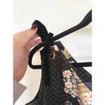 Maeve Anthropologie Ashbury Black Dark Romantic One Shoulder Floral Mini Dress 2 Photo 6