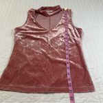 Candie's  Pink Velvet Choker Tank top in Size S Photo 3