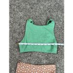 Aerie bikini swimwear set waffle knit high cut cheeky bottoms high neck top XS Photo 6