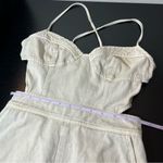 Mustard Seed  Women’s Open Back Denim Romper Cream Small NWT Photo 11