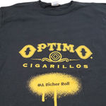 Port & Company Optimo Cigarillos Shirt Size Large By Graphic Print T-Shirt Black Photo 2
