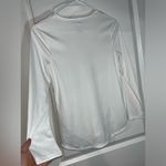 Adidas White Long Sleeve Scoop Neck Climalite Top Rainbow Decal Logo Size Large Photo 1