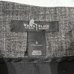 White House | Black Market Tweed Pencil Skirt Size 6 Black & Gray Corpcore Photo 2