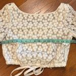 Milly  “Lydia” Floral Embroidered Lace Crop Photo 10