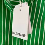 Walter Baker Cut Out Midriff Cotton Meera Dress Green Kelly Stripe size S NWT Photo 11
