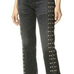 Citizens of Humanity  Gia Jeans Studded Dark Tempest Black Denim Size‎ 29 Photo 0