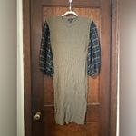Anthropologie  Current Air Plaid Sweater Dress M Photo 1