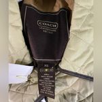 Coach Quilted Tan Jacket with Black Trim xsmall Photo 2