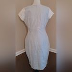 Downeast Gray Linen Cotton Blend Colorblock ModCloth Shift Dress by DE Collection Summer Photo 1