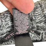 Victoria's Secret Gray Wool Blend Belted Chunky Knit Button Up Cardigan M Photo 6