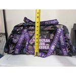 Emotional Baggage Purple And Black Duffle Travel Bag Skull Photo 2