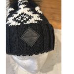 Eddie Bauer  Pacific Ridge Pom Beanie OS black white winter ski cabin Photo 4