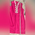 Vince Camuto NWT Hot Pink Fuchsia &White Trim Dress Size 10 Photo 6