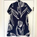 Anthropologie by  The Pollie Navy Short-Sleeve‎ Swing Tunic Mini Dress Size XS Photo 8