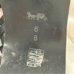 Coach  Caleigh Sandals T Strap Studded Thong Patent Leather Size 6 Black Summer Photo 7