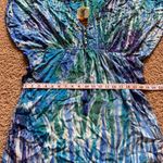 Pineapples Hawaii Blue and Green Women's Top Size XXS Photo 1