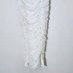 Lulus White Ruched Midi Dress with Pearl Accents NWT Size XS Bridal Midi Dress Photo 5