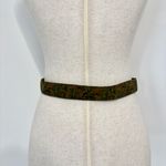 Vintage 70s Floral Green Belt Photo 1