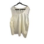 Bob Mackie Studio Womens 2-Piece Set 28W Ivory Silk Embroidered Shirt Jacket Photo 3