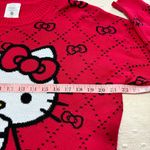 Sanrio Hello Kitty Graphic Red Crew Neck Sweater Size M Red Size M Photo 5