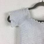 Show Me Your Mumu Dolly Smocked White Mini Dress Medium Photo 4