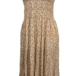 Aerie  | Cream Floral Midi Dress Photo 0