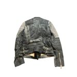 Scotch & Soda  Maison Scott Leather Biker Moto Zip Jacket Distressed‎ Size 2 Photo 3