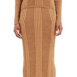 French Connection  Mari Brown Side Slit Long Dressy Pencil Skirt Photo 0