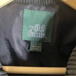 Wild Fable Black Corduroy Cropped Puffer Coat Photo 3