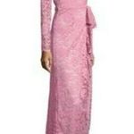 Ganni  flynn lace sea pink maxi dress size 38 6 C9 Photo 4