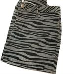 Pac Sun b by Bullhead Animal Print Denim Skirt Black Size undefined Photo 4